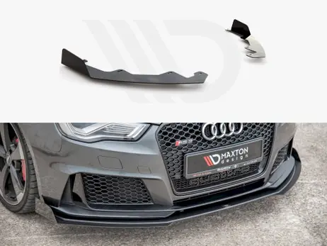 Maxton Design GLOSS FLAPS Front Splitter Flaps Audi RS3 8V Sportback (2015-2016) Certified