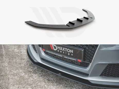 Bargain Maxton Design Black Maxton Racing Front Splitter Audi RS3 8V Sportback (2015-2016)