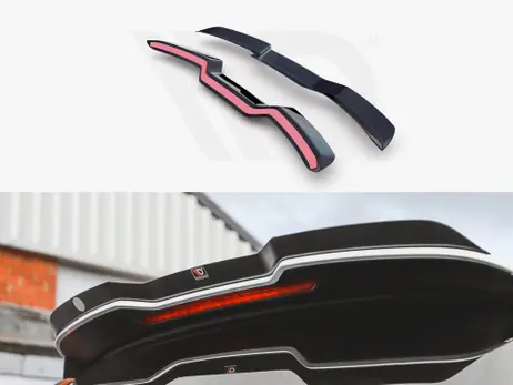 Maxton Design Gloss Black Spoiler Cap V3 Audi RS3 8V/ 8V Facelift Sportback (2015-2020) Professional Grade