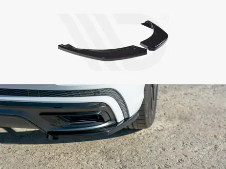 Free Delivery Maxton Design Gloss Black Rear Side Splitters Audi Q8 S-Line (2018-)