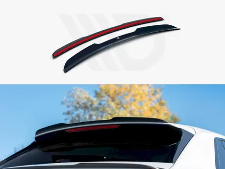 Maxton Design Gloss Black Upper Spoiler Extension V.1 Audi Q8 S-Line (2018-) Affordable