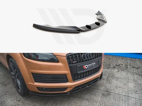 Maxton Design Gloss Black Front Splitter Audi Q7 S-Line Mk1 (2005-2009) Crafted