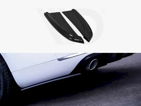 Maxton Design Gloss Black Rear Side Splitters Audi A8 D4 (2009- 2013) Free Shipping