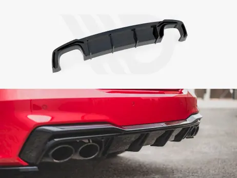 Next Day Delivery Maxton Design Gloss Black Rear Valance Audi S7 C8 (2017-)
