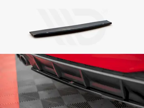 Cheap Maxton Design Gloss Black Central Rear Splitter Audi A7 C8 S-Line (2017-)