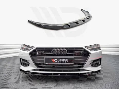 Maxton Design Gloss Black Front Splitter V2 Audi A7 C8 (2018-) Viral