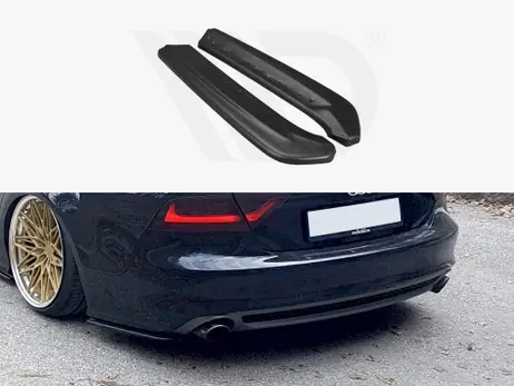 Maxton Design Gloss Black Rear Side Splitters Audi A7 S-Line C7 (2010-14) Direct From Manufacturer