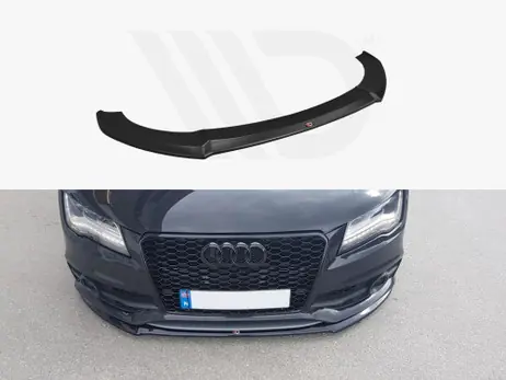 Maxton Design Gloss Black Front Splitter V.1 Audi S7 / A7 S-Line C7 (2010-2014) Wholesale