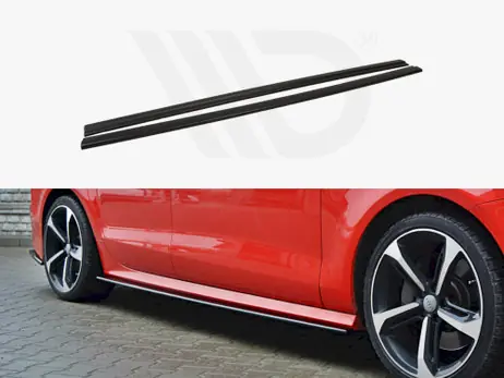 Maxton Design Gloss Black Side Skirts Diffusers Audi S7 / A7 S-Line C7 Fl (2014-2017) While Supplies Last