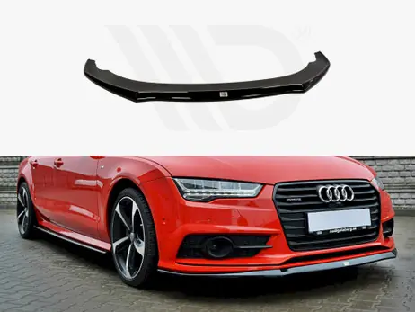 Maxton Design Gloss Black Front Splitter Audi S7 / A7 S-Line C7 Fl (2014-2017) Buy Direct