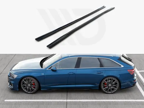 Maxton Design Gloss Black Side Skirt Diffusers Audi S6/ A6 S-Line C8 (2019-) Place Order