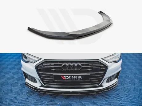 Buy Today Maxton Design Gloss Black Front Splitter V3 Audi A6 S-Line / S6 C8 (2019-)