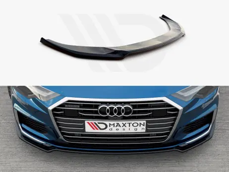 Secure Checkout Maxton Design Gloss Black Front Splitter V1 Audi S6/ A6 S-Line C8 (2019-)
