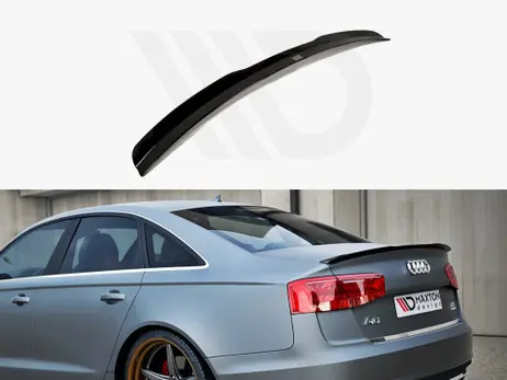 Sale Maxton Design Gloss Black Spoiler Cap Audi A6 / A6 S-Line C7 / C7 Fl Sedan