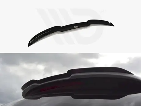 Maxton Design Gloss Black Spoiler Cap Audi S6 / A6 S-Line C7 / C7 Fl Avant (2011-2017) Limited Edition