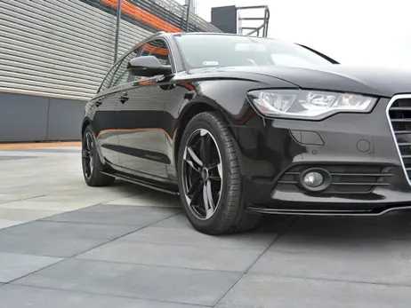 Express Delivery Maxton Design Gloss Black Side Skirts Diffusers Audi A6 C7 (2011-2014)