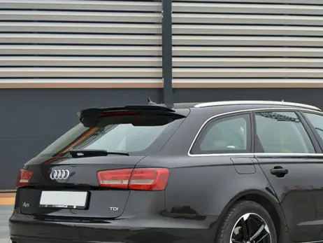 Mega Sale Maxton Design Gloss Black Spoiler Cap Audi A6 C7 Avant (2011-2014)