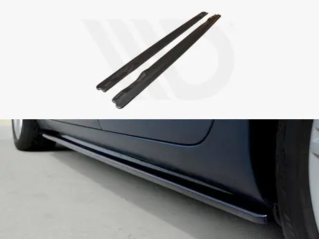 Maxton Design Gloss Black Side Skirt Diffusers Audi A6 S-Line C6/ C6 Fl (2004-2011) Luxury