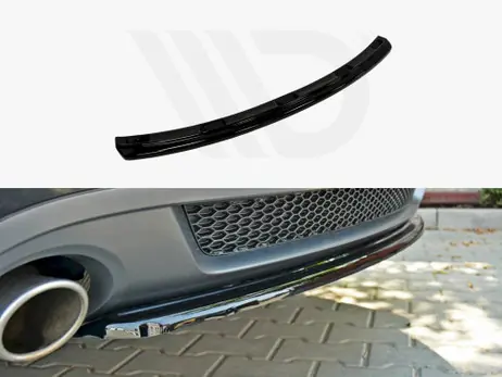 Big Sale Maxton Design Gloss Black Central Rear Splitter Audi A5 S-Line 8T Coupe / Sportback (Without A Vertical Bar)