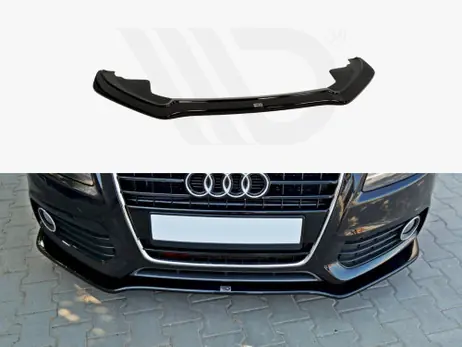 Maxton Design Gloss Black Front Splitter Audi S5 / A5 S-Line 8T (2007-2011) Price Drop