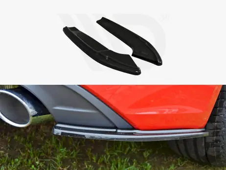 Maxton Design Gloss Black Rear Side Splitters Audi A5 F5 S-Line Coupe (2016 - Up) Grab Now
