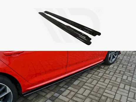 Secure Checkout Maxton Design Gloss Black Side Skirts Diffusers Audi S4/ A4 B9 S-Line