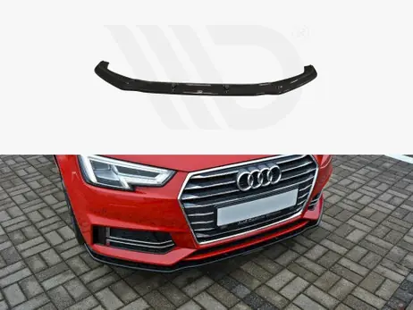 Budget Maxton Design Gloss Black Front Splitter V2 Audi S4/ A4 S-Line B9