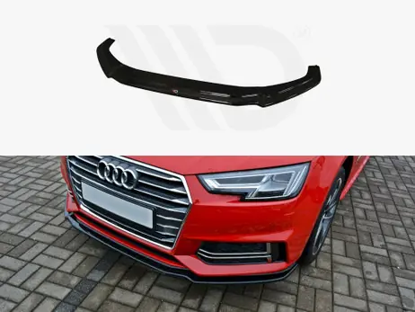 Maxton Design Gloss Black Front Splitter V1 Audi S4/ A4 S-Line B9 New Arrival