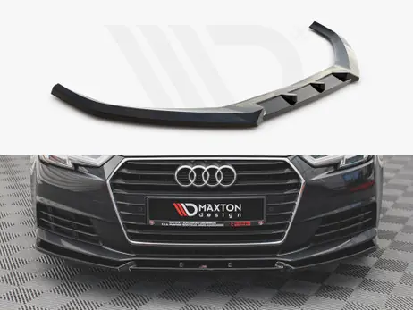 One Day Deal Maxton Design Gloss Black Front Splitter V.1 Audi A4 B9 (2015-2019)