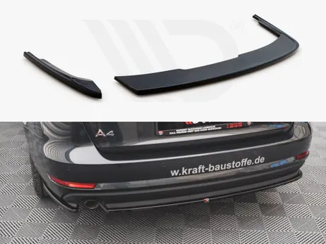 Maxton Design Gloss Black Rear Side Splitters Audi A4 Avant B9 (2015-2019) Big Sale