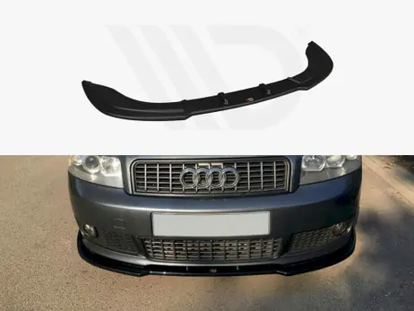 Maxton Design Gloss Black Front Splitter V.2 Audi A4 B6 S-Line (2000-2006) Low Price