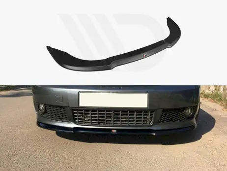 Seasonal Sale Maxton Design Gloss Black Front Splitter V.1 Audi A4 B6 S-Line (2000-2006)