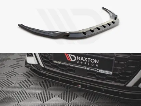 Maxton Design Gloss Black Front Splitter V.2 Audi S3 / A3 S-Line 8Y (2020-) Deal