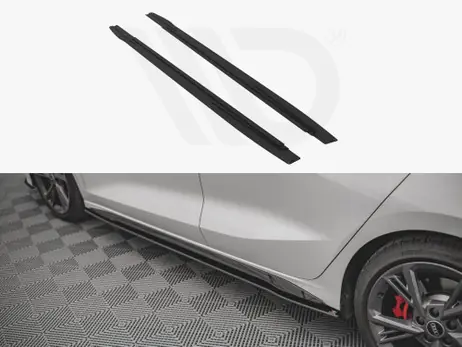 Maxton Design Black Street Pro Side Skirts Diffusers Audi S3 / A3 S-Line 8Y (2020-) Limited Offer