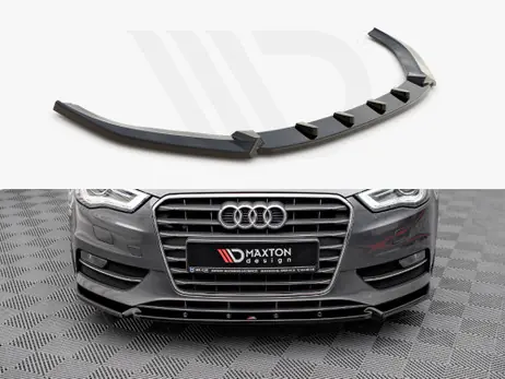 Maxton Design Gloss Black Front Splitter Audi A3 Sportback 8V (2013-2016) Brand New