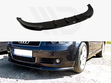Maxton Design Gloss Black Front Splitter Audi A3 8P (Preface Model) 2003-2005 Limited Time