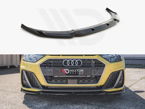 Must Have Maxton Design Gloss Black Front Splitter V3 Audi A1 S-Line Gb (2018-)