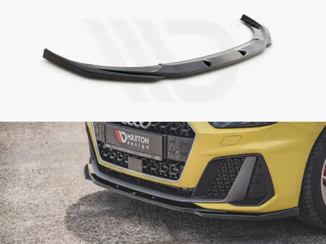 Premium Maxton Design Gloss Black Front Splitter V2 Audi A1 S-Line Gb (2018-)