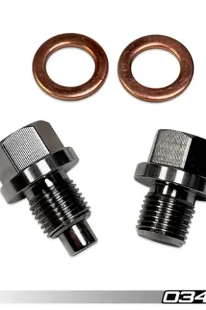 Clearance 034Motorsport Rear Differential Magnetic Drain Plug Kit, 8J/8P/8V/8S/8Y Quattro Vehicles, Mk5/Mk6/Mk7/Mk8 4motion