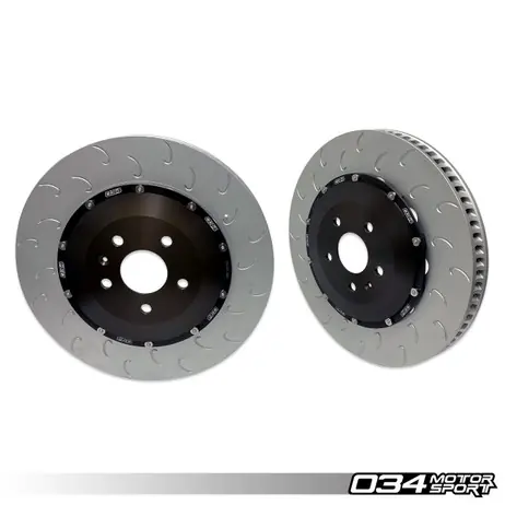 Original 034Motorsport 2-piece Floating Front Brake Rotor Upgrade Kit For Audi 8v.5 RS3 Saloon