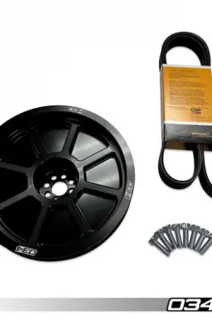 034Motorsport  3.0 TFSI Supercharger 207mm Crank Pulley Upgrade, B8/B8.5 Audi S4/S5/Q5/SQ5 & C7 Audi A6/A7 Weekend Sale