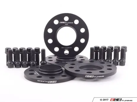 ECS Tuning Factory 19" Wheel Spacer Flush Fit Kit - Black Bolts Authentic