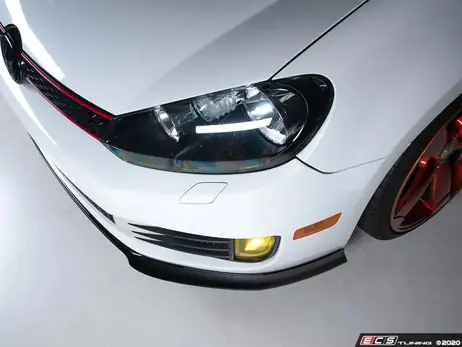 ECS Tuning Front Lip Spoiler - Gloss Black - Golf Mk6 GTI Trusted Brand