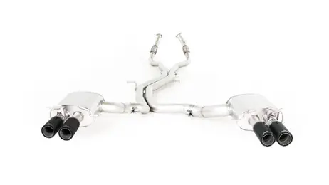 Limited Time Remus Non-Resonated Cat back System Valved 4 Carbon tail pipes 84 mm angled, Titanium internals - RS4 B9