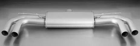 Reduced Price Remus Resonated Cat back System 4 tail pipes 84 mm angled, rolled edge, chromed - A3 8V Hatchback 1.8 TFSI Quattro