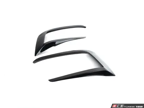 Hot Picks ECS Tuning Gloss Black Front Bumper Grille Flare Set - Mk7 GTI