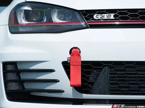 Limited Edition ECS Tuning Race Tow Strap - Red - Mk7 Golf