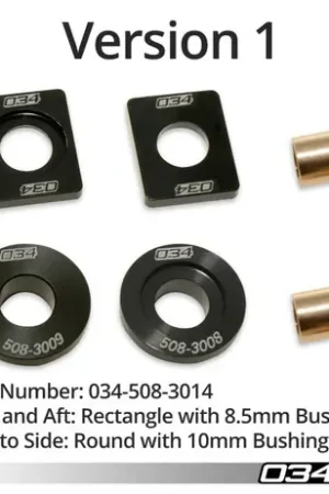 034Motorsport Billet Solid Shifter Bushing Kit - 5-Sp and 6-Sp Manual MQB Models Reduced Price