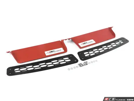 ECS Tuning Air Inlet Scoop Kit - Left & Right - Red - Golf 7 Professional Grade