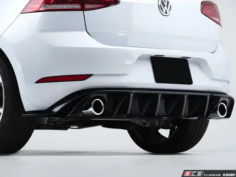 Price Cut ECS Tuning Gloss Black Rear Diffuser - Mk7.5 Golf GTI